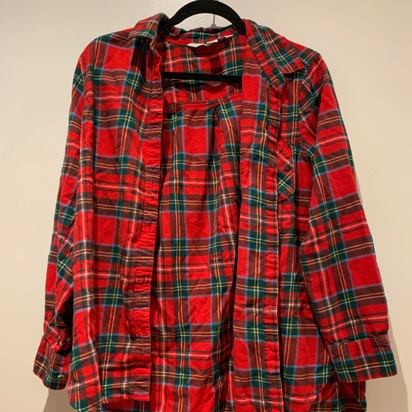 Old Navy Tunic Shirt Flannel - Size L - Picture 1 of 3